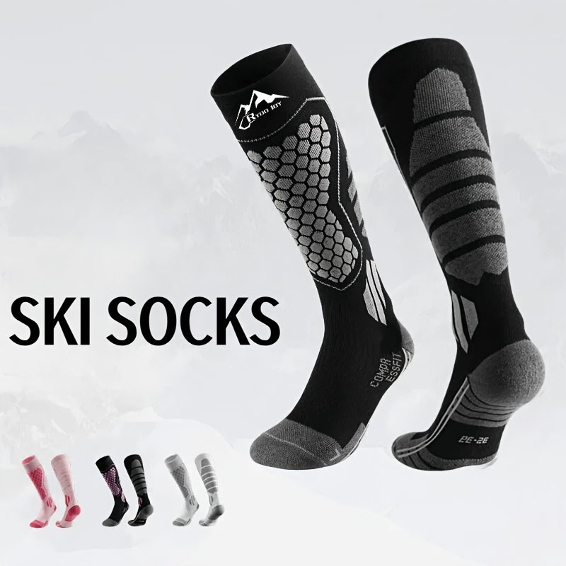 Thermal Sock Winter - ユニセックス厚手スキーソックス 速乾性 保温性 プロ仕様 スノーソックス 冬用