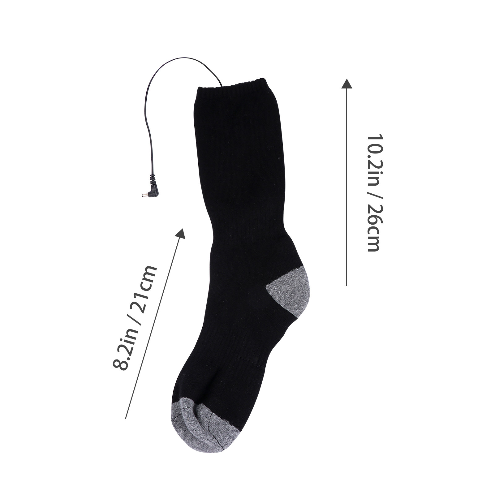 1組の電熱靴下。高級ポリエステル素材を使用し、足元を暖かく保 - Thermal Sock Winter のレビューと価格