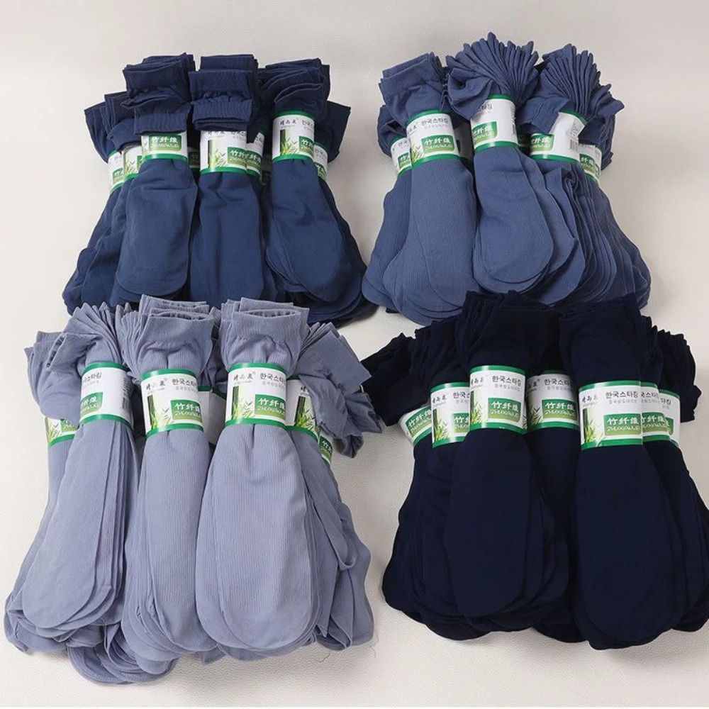 10 ペア新しい弾性通気性男性アイスシルクソックスソフト弾性 - Silk Sock Bamboo のレビューと価格