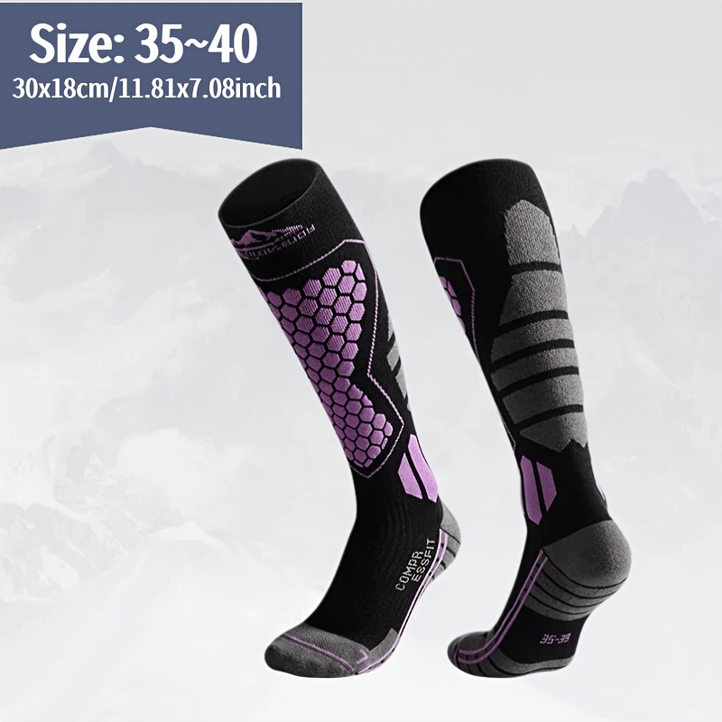 ユニセックス厚手スキーソックス 速乾性 保温性 プロ仕様 ス - Thermal Sock Winter のレビューと価格
