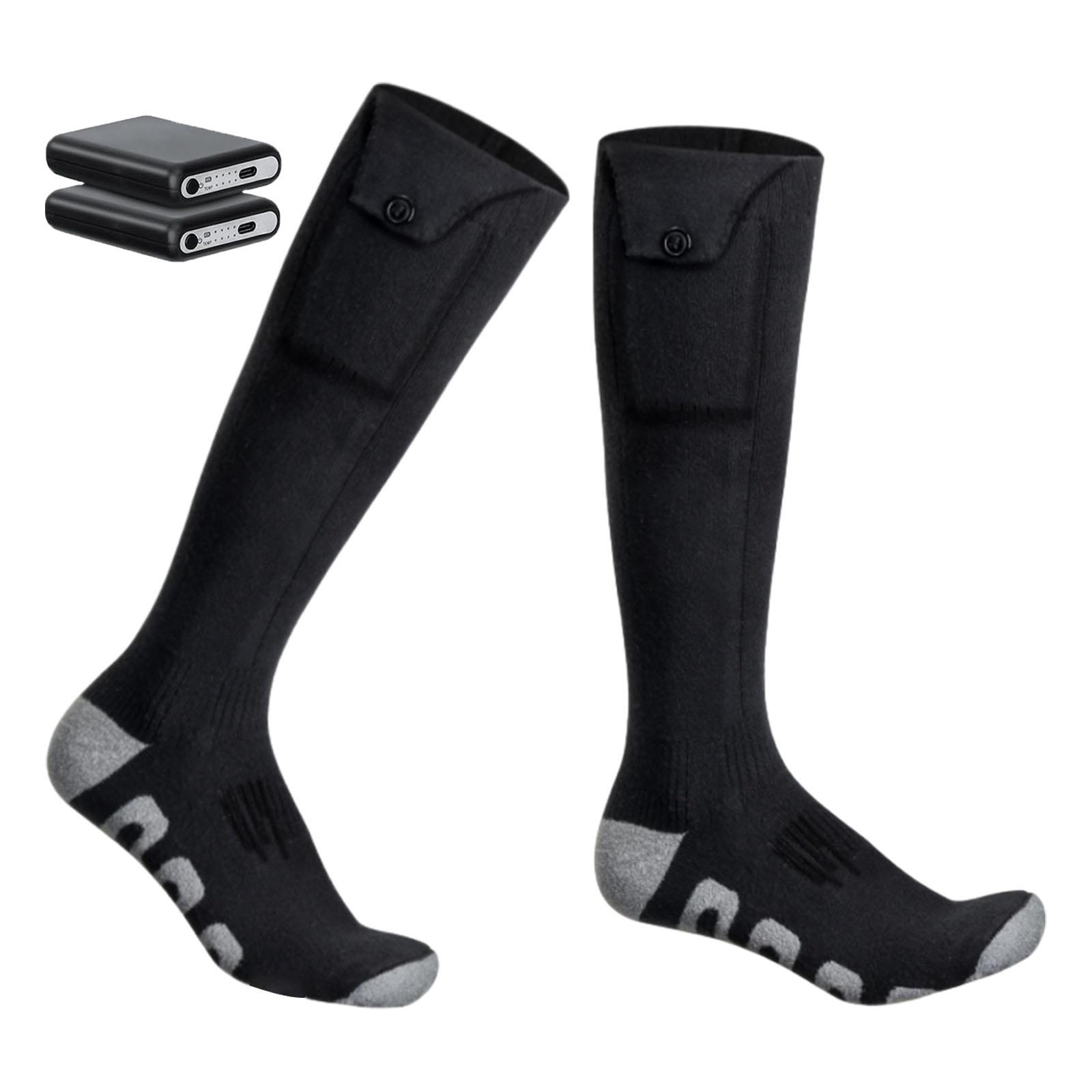 加熱ソックス ロング加熱ソックス 快適な冬用暖かいソックス  - Thermal Sock Winter のレビューと価格