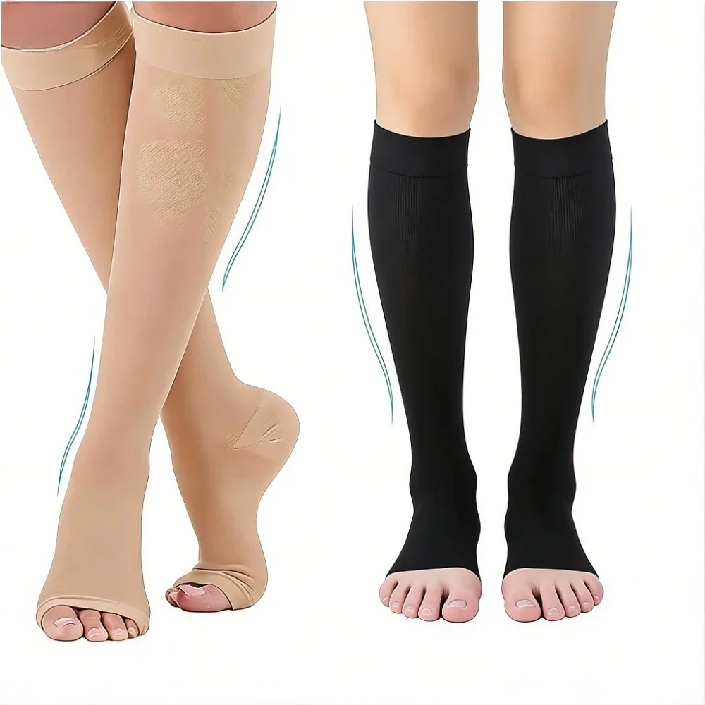 つま先なしのコンプレッションソックス。医療用サポート。S～X - Compression Sock Medical のレビューと価格