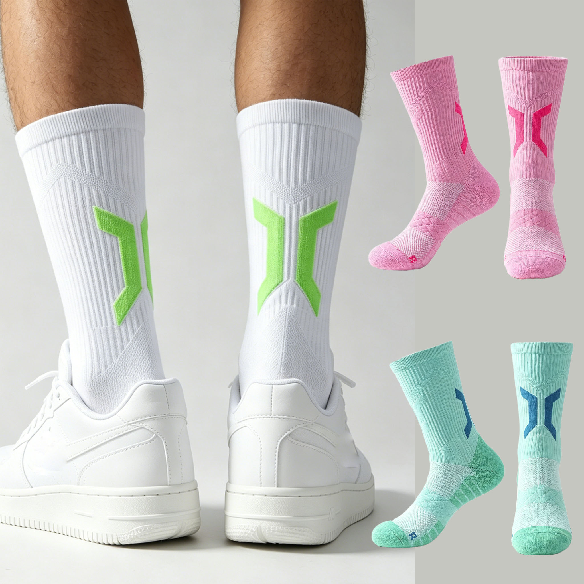 メンズ厚手クッション入りバスケットボールソックス滑り止め通気 - Athletic Sock Cushion のレビューと価格