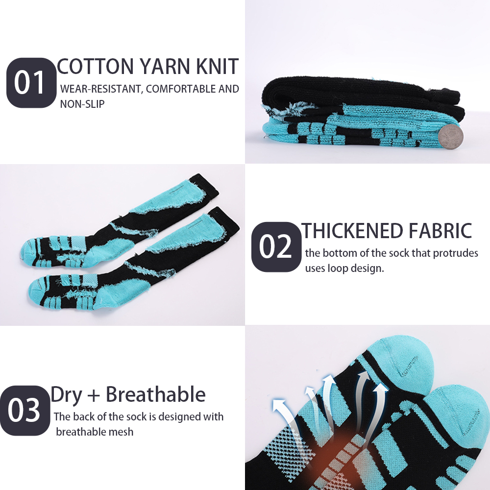 L ● ミラー2ペア ニーハイ スキーソックス - 保温性の - Thermal Sock Winter のレビューと価格