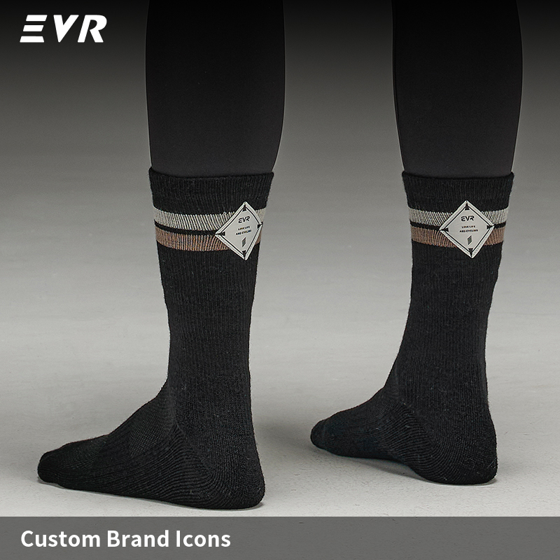 EVR 秋冬用メリノウール製サイクリングソックス。速乾性、保 - Wool Hiking Sock のレビューと価格