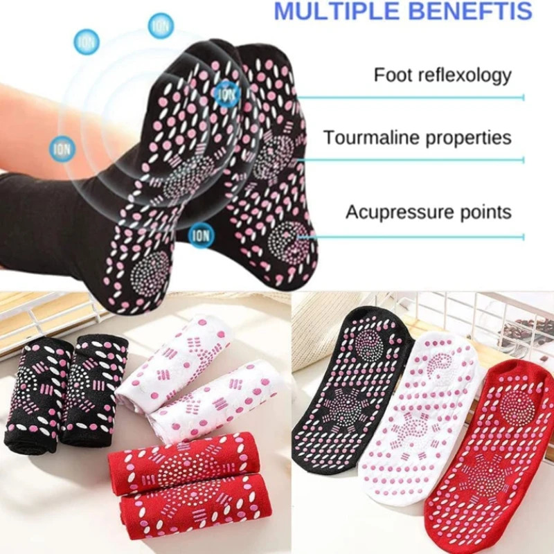 1-5 ペア自己発熱フロアソックス指圧マッサージサーマルヘル - Thermal Sock Winter のレビューと価格