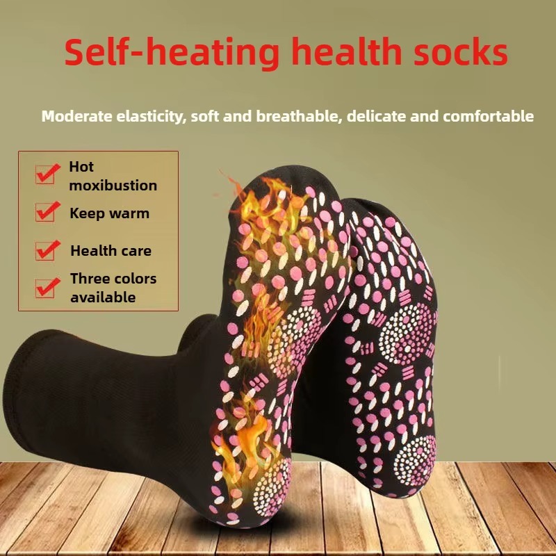 1-5 ペア自己発熱フロアソックス指圧マッサージサーマルヘル - Thermal Sock Winter のレビューと価格
